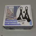 HXD-ERGO Ergonomic Exercise Handles for Cable Machine Attachments, Pilates, Strength Training WorkoutResistance Bands Heavy Duty Working Out Handles Accessories (Integrated Carabiner)