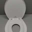 Little2Big Toilet Seat with Built-In Toddler Potty Training Seat, Slow Close, Easy to Install, Made in USA, ROUND, White