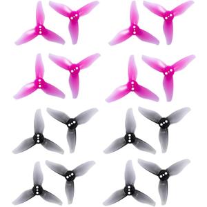 16pcs Gemfan Hurricane 2023 2 Inch 3-Blade Propeller 3 Holes Props 1105-1108 Motor for Toothpick RC Drone FPV Racing(8CW 8CCW)