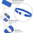 AWAYTR 3 PCS Kids Adjustable Magnetic Belts - Easy to Use Magnetic Buckle Belt for Boys and Girls (Royal Blue / Navy Blue / Black)