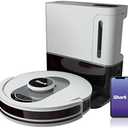 Shark AV2511AE/AV251WA AI Ultra Robot Vacuum, with Matrix Clean, Home Mapping, 60-Day Capacity Bagless Self Empty Base, Perfect for Pet Hair, Wifi, Compatible with Alexa, Black/Silver