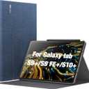 INFILAND Galaxy Tab S10+ Plus 2024/ S9+ Plus/ S9 FE Plus Case, Multi-Angle Stand Cover Compatible with Samsung Tab S10 Plus/ S9 Plus/S9 FE Plus 12.4 Inch [Auto Wake/Sleep],Navy