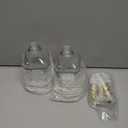 GLADPURE Soap Dispenser - 2 Pack, 18 Oz Antique Design Thick Glass Hand Soap Dispensers; with 304 Rust Proof Stainless Steel Pump, 6Pcs Clear Stickers, for Kitchen, Bathroom - Gold