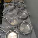 Stainless Steel Cookware Set,Tir-Ply Pots and Pans Set,10 Pcs Stainless Steel Induction Kitchen Cookware Sets,PFOA Free, Frying Pans,Saucepans,Saute Pan & Stock Pot,Compatible with All Cooktops