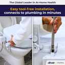 Drive Medical PreserveTech Raised Toilet Seat with Bidet (Ambient Water) Toilet Seat Riser, Elevated Toilet Seats for Seniors and Adults, Toilet Seat Bidet, Toilet Seat Elevator with Bidet Sprayer