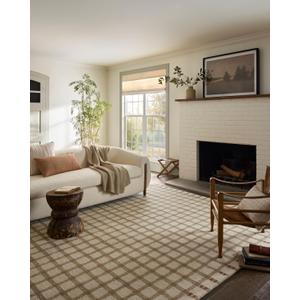 Loloi Magnolia Home by Joanna Gaines Waylon Collection WAY-02 Natural/Rust 2'-3" x 3'-9" Accent Rug
