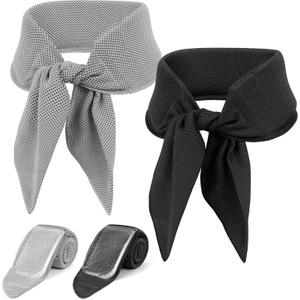 2-Pack Cooling Neck Wraps, Removable Fabric Cover + 220g highEfficiency Gel, Neck Coolers for Hot Weather, Leak-Proof Ice Pack, 360 Soft Wrap, Cool Relief