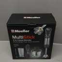 Mueller Multistick 800W 4-in-1 Immersion Blender Handheld, 12 Speed Hand Mixer - Turbo Boost, Heaviest Duty Copper Motor, Titanium Blades Hand Blender, Milk Frother Wand, Whisk, Beaker, Chopper, Grey