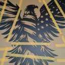Metal Eagle American Flag Wall Decor Intricate Design with Stars And Stripes,Patriotic American Bald Eagle Metal Wall Art,Patriotic Gift for 4th of July And Independence Day Decor(23.6 * 23.3 inches)