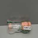 Pandaloo Glass Cups With Lids and Straws -20 Fl Oz- Perfect Size Iced Coffee Cup - Smoothie Cup With Bamboo Lid and On the go Lid (Peach Fuzz, 1 Count (Pack of 1)