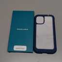 Diaclara Designed for iPhone 12 Mini Case, Full Body Rugged with Built-in Touch Sensitive Anti-Scratch Screen Protector, Soft TPU Bumper Case for iPhone 12 Mini 5.4" (Blue and Clear)