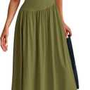 PRETTYGARDEN Women's Maxi Sundress Casual Summer 2025 Sleeveless Asymmetrical Drop Waist Patchwork Long Flowy Tank Dresses (L)