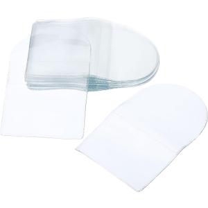 PATIKIL 3" x 3" Coin Sleeves Holders, 50 Pack Pocket Coin Flip Single Coin Protector Pouch for Coins Jewelry Small Items, Clear