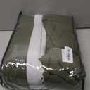 Olive Green Pleated Linen Blackout Curtains 90 Inches Long for Bedroom Living Room Pinch Pleat Black Out Thermal Insulated Ring Hooks Back Tab Room Darkening Drapes Dark Green Curtains with Liner (40"W x 90"L (Pack of 2))