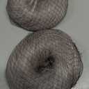 Human Hair Bun Hair Piece Grey Tousled Stretchy Fluffy Donut Updo Elastic Rubber Band Messy Buns Hair Pieces for Women(2 Count #Grey)