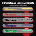 Pull Up Assistance Bands, 5-Level Resistance Bands for Working Out, Pull Up Bands for Men & Women, Exercise Bands for Full-Body Training, Fitness, Physical Therapy, Stretch Workout Bands at Home, Gym