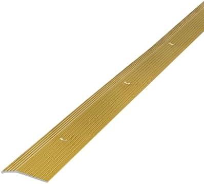 M-D Building Products 79079 1-3/8 in. X 36 in. Satin Brass Aluminum Carpet Trim w/Screw Nails