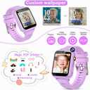 Tixpc Kids Smart Watches Girls with HD Touch Screen Camera Music Player 39 Puzzle Games Pedometer Alarm Clock Calculator Torch, 12/24 hr Kids Watches Toys for Age 3-12 Year Olds Gifts Girls