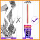 Janmercy 27 Pieces 21st Birthday Shot Glass Necklace Cups Shot Glass on Beaded Necklace Plastic Party Colorful Drinking Cups for Adults Birthday Party Supplies Favors, 9 Colors