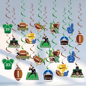Football Party Decorations, Kaluofan 40PCS Football Birthday Decorations for Touchdown Sports Theme Game Day Cowboy Party Competition Observation Scene Favor Supplies