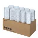 100 Packs Sterile Thick Plastic Petri Dishes with Lid, Vabiooth 90mm Dia x 15mm Deep Clear 3 Vents Petri Dish for Lab Science Experiment