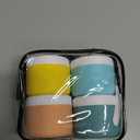 Travel Containers for Toiletries, Silicone Cream Jars BPA-Free, Leak-proof 3oz Travel Size Containers, Portable Size Silicone Jars with Lid for Cosmetic Face Hand Body Cream (4 Pack) (Colorful)