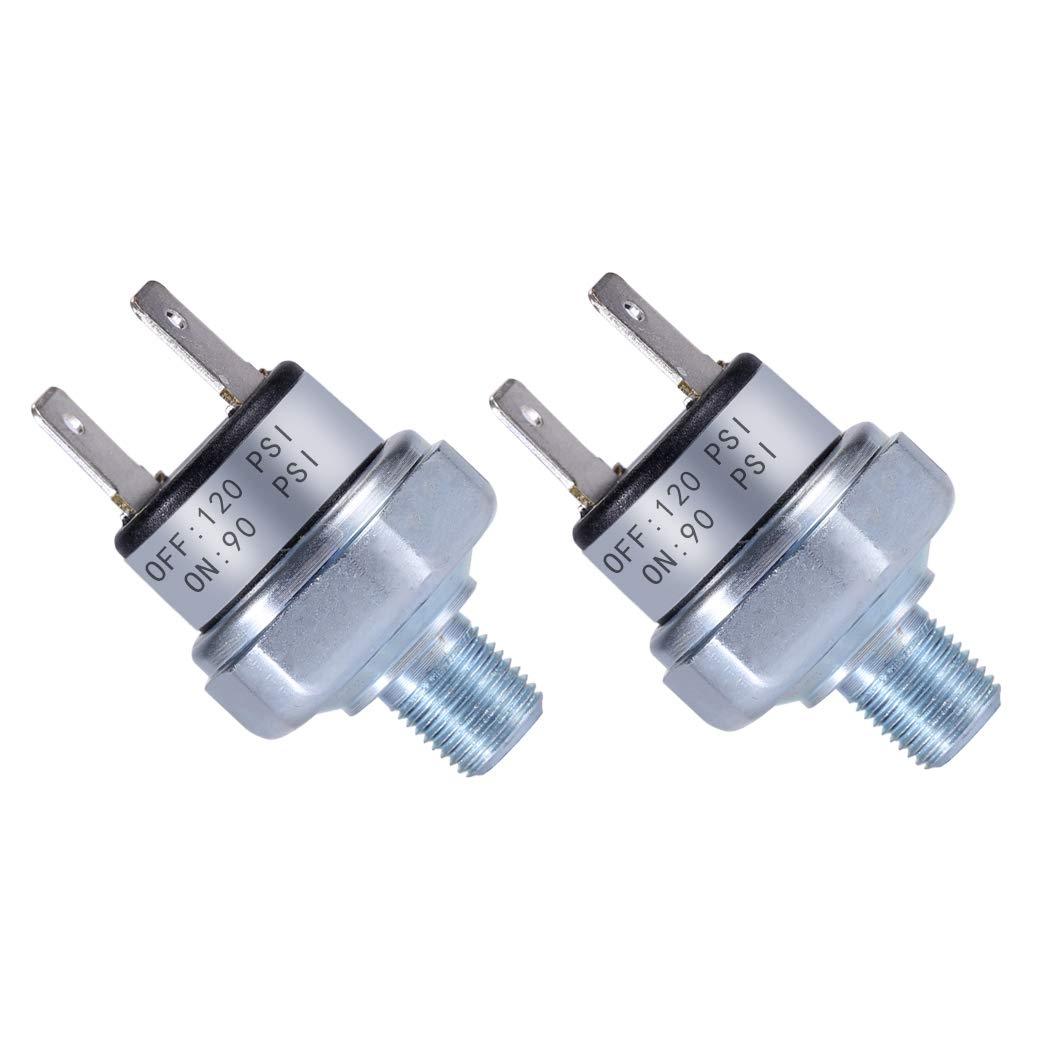 Air Pressure Switch 90-120 PSI 1/8"-27 NPT DC 24V 12V Air Compressor 90 PSI