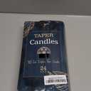 YOROXRG 24 Pack Black Taper Candles, 7-8 Hours Burn Time, Unscented, Smokeless and Dripless, 0.75 x 10 Inch Dinner Candle Set for Halloween, Household, Wedding, Party and Home Décor Candlesticks