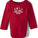 The Children's Place Baby and Newborn Long Sleeve Graphic Bodysuits (3-6 Months)