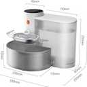 Petgravity Smart Cat Water Dispenser - Stainless Steel Water Bowl, Self-Refill Cat Water Fountain Automatic Water Dispenser for Cats & Small Dogs, 3.5L/118.4oz