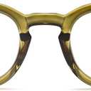 2SeeLife Green Round Premium Clear Frame Reading Glasses – Solid & Sturdy Frame Blue Light Retro Readers for Men & Women with Spring Hinges & Scratch-Resistant Lenses, Strength 1.50
