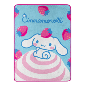 Cinnamoroll "Strawberry Bun" Micro Raschel Throw Blanket 50"x60"