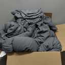 Bedsure Oversized Queen Comforter Set, Dark Grey Soft Prewashed Bedding for All Seasons, 3 Pieces GentleSoft Bed Set, 1 Lightweight Comforter (98"x98") and 2 Pillowcases (20"x26")