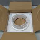 Dryer Vent Connector Kit, Dryer Vent Wall Plate with Quick Connect & Disconnect, Twist Lock Dryer Duct Connector Kit Fits 4 Inch Tubes, Covers Area 7 Inch x 7 Inch, for Dryer Washer Bathroom (No hoses)