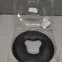 OULIGET Silicone Face Massage Pillow,SPA Beauty Face Relax Headrest,Salon Skin Care Soft Overlay Travel Head Support,Black