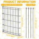 Dog Crate Divider Panel 2-Pack, 20.5" H Adjustable Kennel Divider | Adjusts 15.7"-30.7" W, fits 30"-36" wire cages for puppy potty training & anxiety relief, Durable rust-resistant metal design
