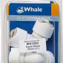 Whale Quick-Connect Plumbing Connector - Double-Gripper Design - for Hot and Cold Water