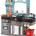 Step2 Best Chefs Kids Kitchen Playset, Indoor/Outdoor Kitchenette, Interactive Play with Lights and Sounds, Made of Durable Plastic, Includes 25 Piece Toy Accessories, For Toddlers 2+ Years Old