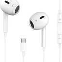 USB C Headphones for iPhone 17/16/15 Pro Max Plus Type C Earbuds with Microphone & Remote Noise Cancelling Earphones for iPhone 17/16/15 Pro, iPad,Galaxy S25/S24/S23/S22/S21/S20/Ultra Note 10/20