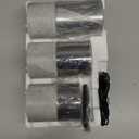 LEDHOLYT Rechargeable Marble Flameless Candles, Gray Glass LED Pillar Candle with Remote & Timer,Decorative Candles for Living Room, Bedroom, Holiday Décor & Gifts for Women,Set of 3