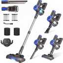 AIRDIYA Cordless Vacuum Cleaner, Super Power Suction Stick Vacuum Cleaners with 2200 mAh Battery,8-in-1 Lightweight Self-Standing, 35 Mins Runtime for Home Low-Pile Carpet Pet Hair