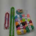 UCDRMA Knitting Loom Kit 19PC Scarf Loom Knitting Kit for Beginners, Quick Loom Knitting for Beginners Adult/Kids Contain Instructions, Pom Pom Maker and Yarn for Crochet Blanket Kit