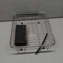 Adjustable Dish Drying Rack Over The Sink in Sink Or On Counter Dish Drainer with Removable Utensil Holder Rustproof Stainless Steel