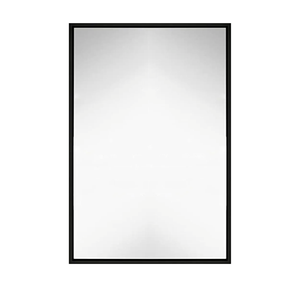 Hamilton Hills 24x36 inch Black Framed Mirror | Large Rectangular Bathroom Mirrors for Wall | Floating Glass Panel Vanity with Border | Wall-Mounted Mirror for Decor | Hangs Horizontal or Vertical Hamilton Hills 24x36 inch Black Framed Mirror | Large Rectangular Bathroom Mirrors for Wall | Floating Glass Panel Vanity with Border | Wall-Mounted Mirror for Decor | Hangs Horizontal or Vertical