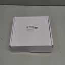 Sliding Patio Door Handle Set with Mortise Lock, Suitable for Sliding Glass Patio Door Thickness from 1.5in to 2in, 4-15/16" Screw Holes, Need to Drill, Reversible Design, Keyed, White