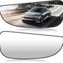 Pair Side Mirrors Glass for Ram Promaster 1500/2500 / 3500 2014-2021 Heated Rear View Tow Mirror with Backing Plate Replacement for 68413478AA 68413479AA (Driver Side & Passenger Side)