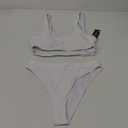 Blooming Jelly Women's High Waisted Bikini Sets High Cut Bathing Suits Two Piece Sporty Cut Out Swimsuits S 