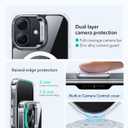ESR for iPhone 17 Case with Stash Stand, Compatible with MagSafe, Military-Grade Drop Protection Magnetic Phone Case for iPhone 17, Scratch-Resistant Back Cover,Clear