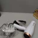 Conair Double Ceramic Hair Dryer, 1875W Blow Dryer with Diffuser and Concentrator, Ionic Conditioning, 3 Heat & 2 Speed Settings, White