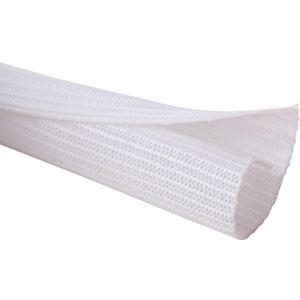 Alex Tech 10ft - 1 inch Cord Protector Wire Loom Tubing Cable Sleeve Split Sleeving for USB Cable Power Cord Audio Video Cable - Protect Cat from Chewing Cords - White (1"-10ft)